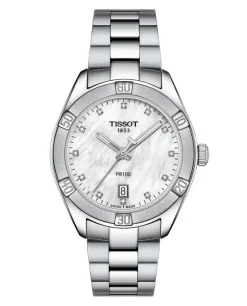 PR 100 Sport Chic T101.910.11.116.00 Dameur, Steel/White, 36 mm