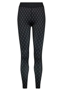 Printed Leggings, Black/Grey, L