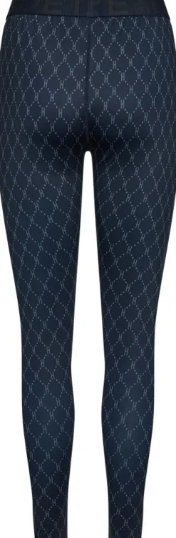 Printed Leggings, Navy, XS