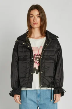 Puffy Frida Jakke, Black, 36