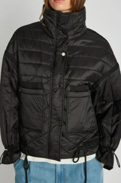 Puffy Frida Jakke, Black, 36