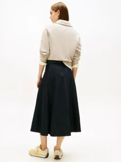 Pure Flared Midi Nederdel, Pure, 42