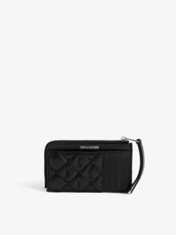 Quilted Monogram Kortholder, Black