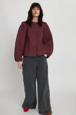 Quiltet Jakke, Flower Mix, 40