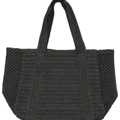 Raffia Shopper, Black
