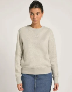 Raglan Crew Sweatshirt, Grey Heather, S