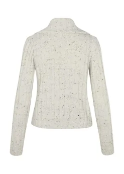 RaulMD Rollneck Cardigan, Sand Speckle, XL