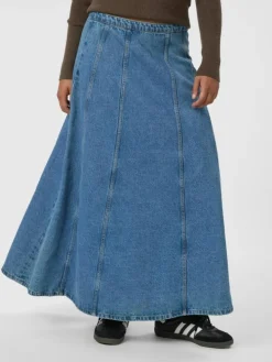 Raya Denim Nederdel, Vintage Blue, 38