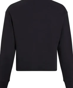 Relaxed Lounge Sweatshirt, Black, XS
