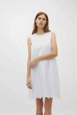 Rhiann Scallop-G Kjole, White, S