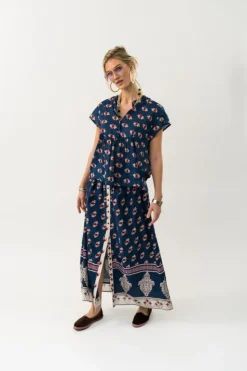 RioLL Maxi Nederdel, Dark Blue, L