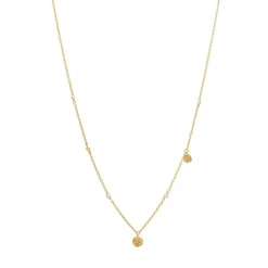 Ripples Halskæde, Gold Plated, 42+3 cm