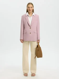 Rita Classic Blazer, Bleached Mauve, 38