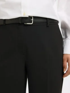 Rita Wide Bukser, Black, 38/L32