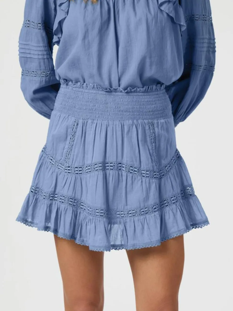 Robby S Voile Nederdel, Smoke Blue, 40