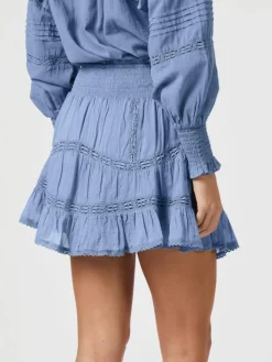 Robby S Voile Nederdel, Smoke Blue, 40