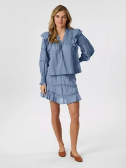 Robby S Voile Nederdel, Smoke Blue, 40