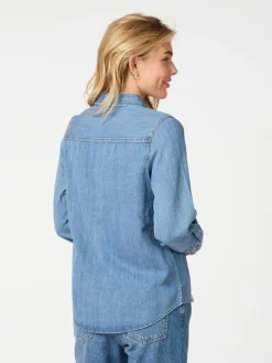 Roger Denim Skjorte, Vintage Blue, 34