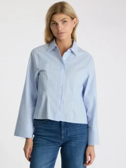 Rosa Stripe Shirt, Light Blue, 38