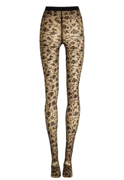 Rose Tights, Umber/Black, L