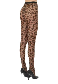 Rose Tights, Umber/Black, L