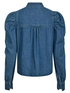 Rosslyn Denim Bluse, Blue, 34