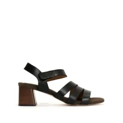 Rouge Højhælede Sandaler, Black/Coffee Brown, 38