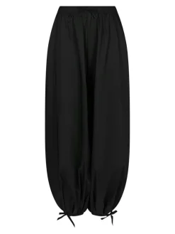 Roxane Balloon Poplin Bukser, Black, 36