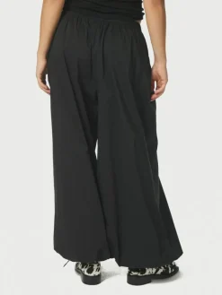 Roxane Balloon Poplin Bukser, Black, 36