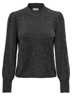 Rue Life Striktrøje, Dark Grey Melange, S