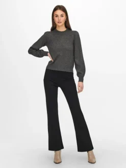 Rue Life Striktrøje, Dark Grey Melange, S