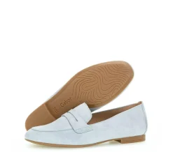 Ruskindsloafers, Aquamarin, 38.5