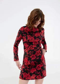 RuthieMD Print Kjole, Racing Rose, M