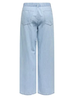 Sabrina Wide Tie Jeans, Light Blue Denim, XS/L32