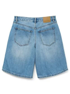 Sage Bermuda Shorts, Light Blue Denim, XS