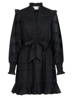 Salli S Voile Kjole, Black, 40