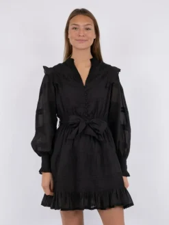 Salli S Voile Kjole, Black, 40