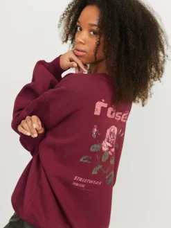 Sandra Sweatshirt, Cabernet, M