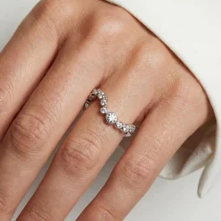 Sardinien Wave Ring, Silver, 60