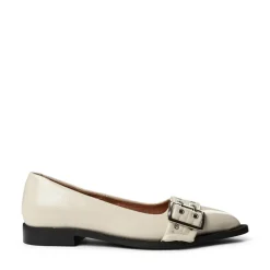 Saso Low Sko, Beige Patent, 40