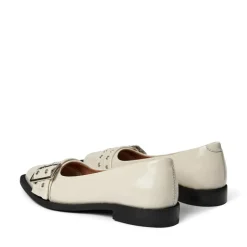 Saso Low Sko, Beige Patent, 40