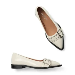 Saso Low Sko, Beige Patent, 40