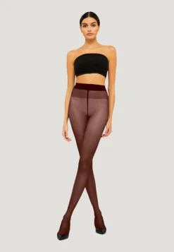 Satin Touch 20 Tights, Midnight Red, XS