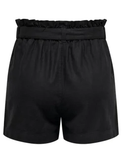 Say Linen Shorts, Black, 34