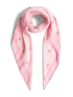 Script Monogram Tørklæde, Rose Petal