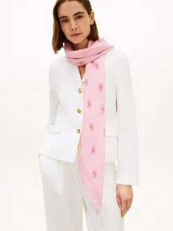 Script Monogram Tørklæde, Rose Petal