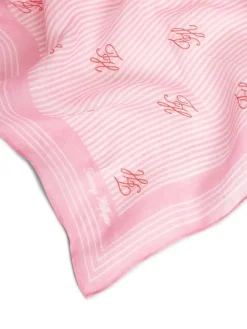 Script Monogram Tørklæde, Rose Petal