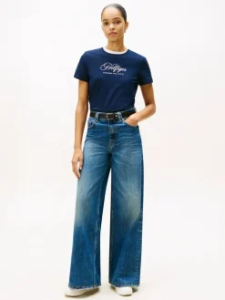 Script Reg T-shirt, Dark Night Navy, L