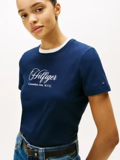 Script Reg T-shirt, Dark Night Navy, L