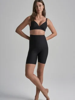 Sculpting High Waist Shorts, Black, XXL